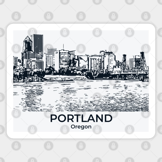 Portland - Oregon Magnet by Lakeric